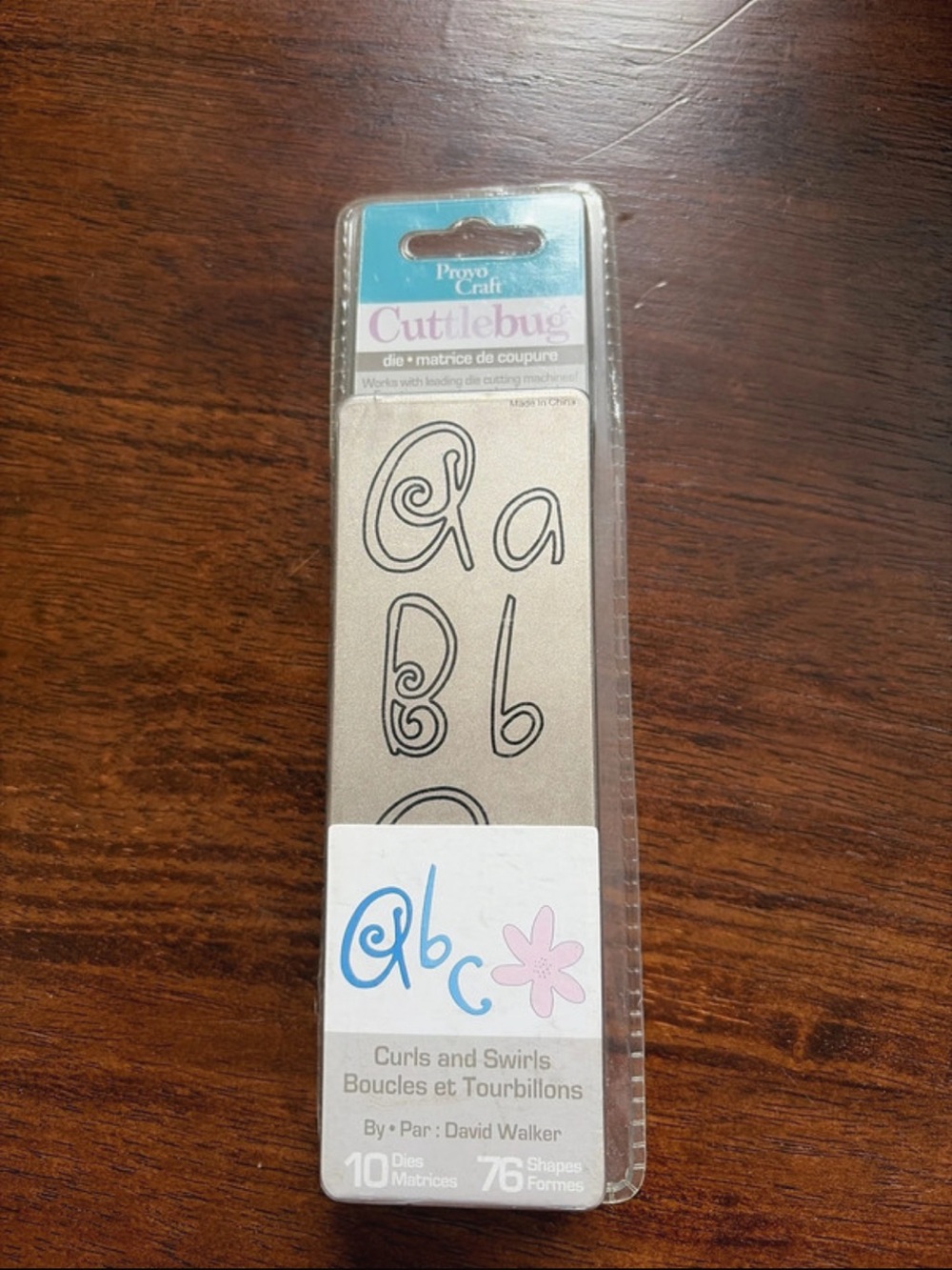 Cuttlebug Curls & Swirls Alphabet Die Set